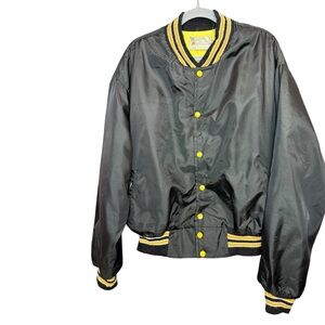 Vintage IOWA HAWKEYE Bomber Jacket Size XXL